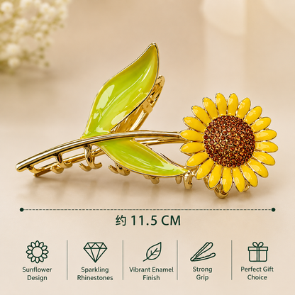 Sunflower Metal Hair Claw Clip – Pack of 1