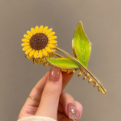 Sunflower Metal Hair Claw Clip – Pack of 1